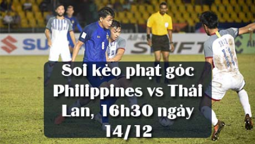 Soi kèo phạt góc Philippines vs Thái Lan, 16h30 ngày 14/12